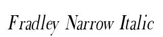 Fradley Narrow Italic