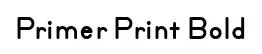 Primer Print Bold