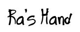 Ra's Hand original font preview