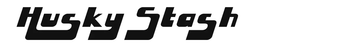 Husky Stash original font preview