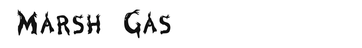 Marsh Gas original font preview