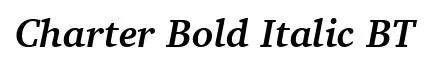 Charter Bold Italic BT