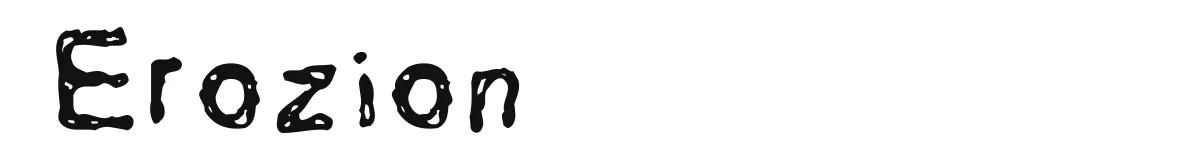 Erozion original font preview