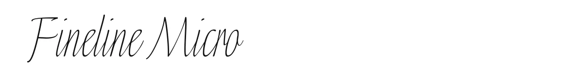 Fineline Micro original font preview