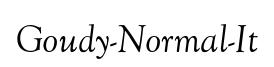Goudy-Normal-It