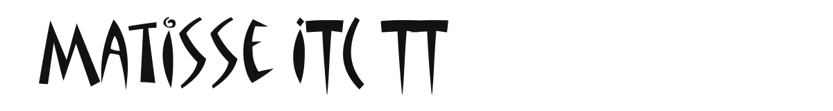 Matisse ITC TT original font preview