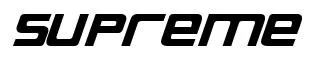 Supreme original font preview