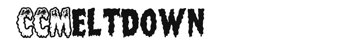 CCMeltdown original font preview