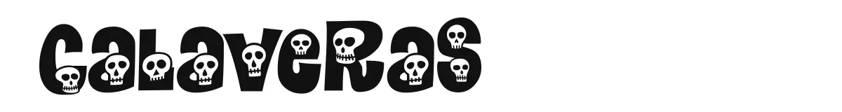 Calaveras original font preview