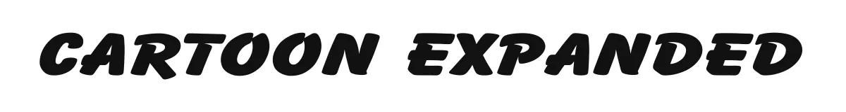 Cartoon Expanded original font preview