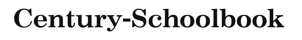 Century-Schoolbook original font preview