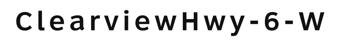 ClearviewHwy-6-W original font preview