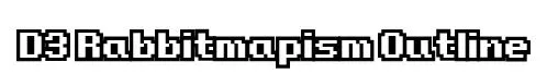 D3 Rabbitmapism Outline original font preview