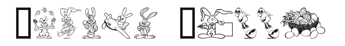 Easter Bunny font preview