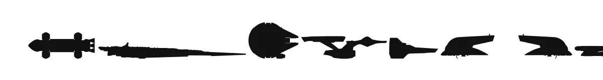 Famous Spaceships original font preview