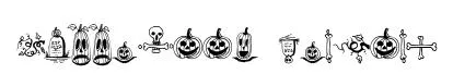 Halloween Borders original font preview
