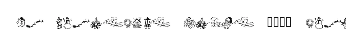 KR Christmas Dings 2004 Three original font preview