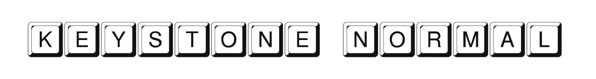 Keystone Normal original font preview