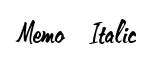 Memo  Italic