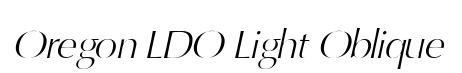 Oregon LDO Light Oblique