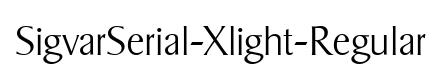 SigvarSerial-Xlight-Regular
