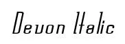 Devon  Italic original font preview