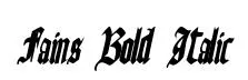 Fains Bold Italic