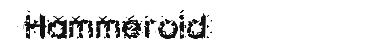 Hammeroid original font preview