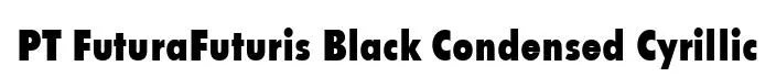 PT FuturaFuturis Black Condensed Cyrillic