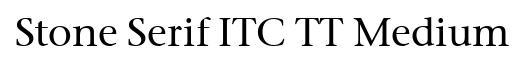 Stone Serif ITC TT Medium