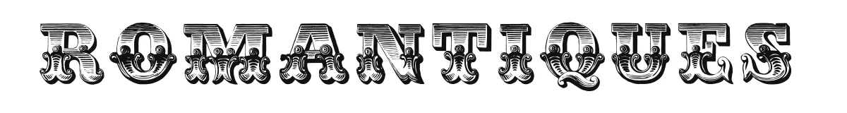 Romantiques original font preview