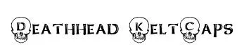 Deathhead KeltCaps original font preview