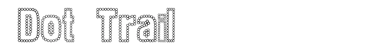 Dot Trail original font preview