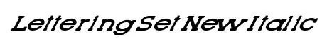 Lettering Set New Italic original font preview