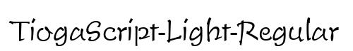 TiogaScript-Light-Regular