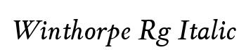 Winthorpe Rg Italic