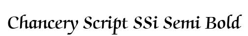 Chancery Script SSi Semi Bold
