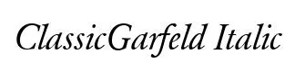 ClassicGarfeld Italic