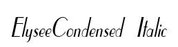 ElyseeCondensed Italic