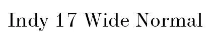 Indy 17 Wide Normal