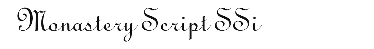 Monastery Script SSi original font preview