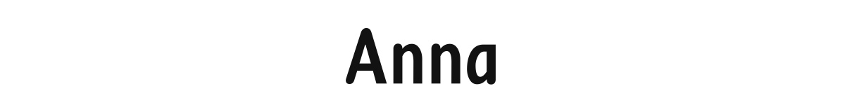 Anna original font preview