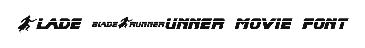 Blade Runner Movie Font font preview