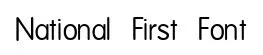 National First Font