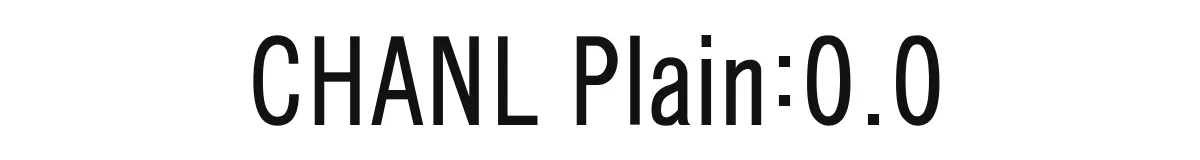 CHANL Plain:0.0 original font preview