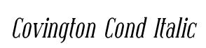 Covington Cond Italic