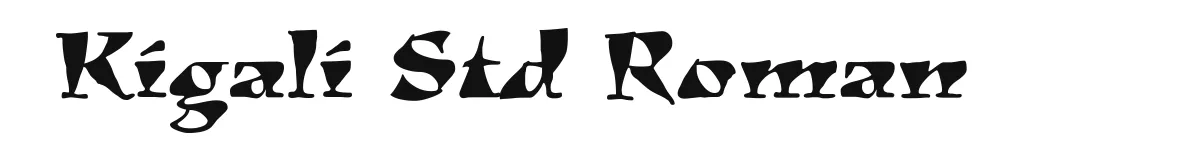 Kigali Std Roman original font preview