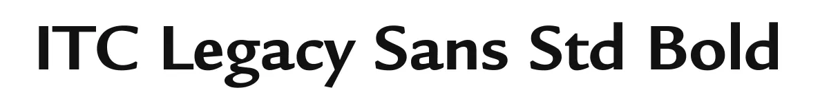 ITC Legacy Sans Std Bold original font preview