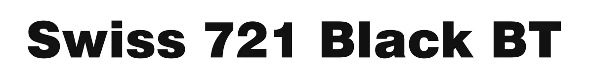 Swiss 721 Black BT original font preview