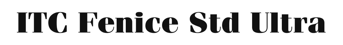 ITC Fenice Std Ultra original font preview